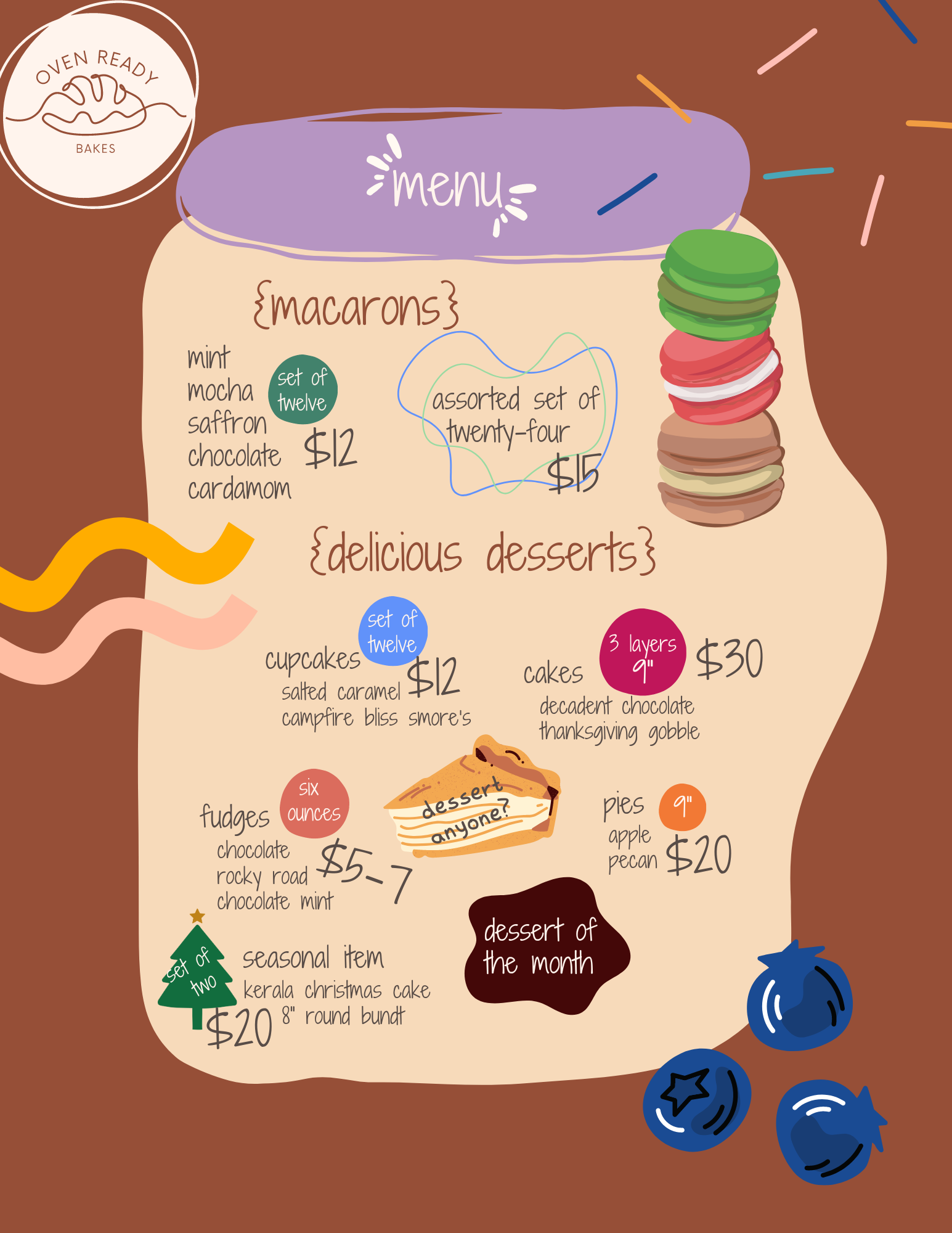 Menu page 2